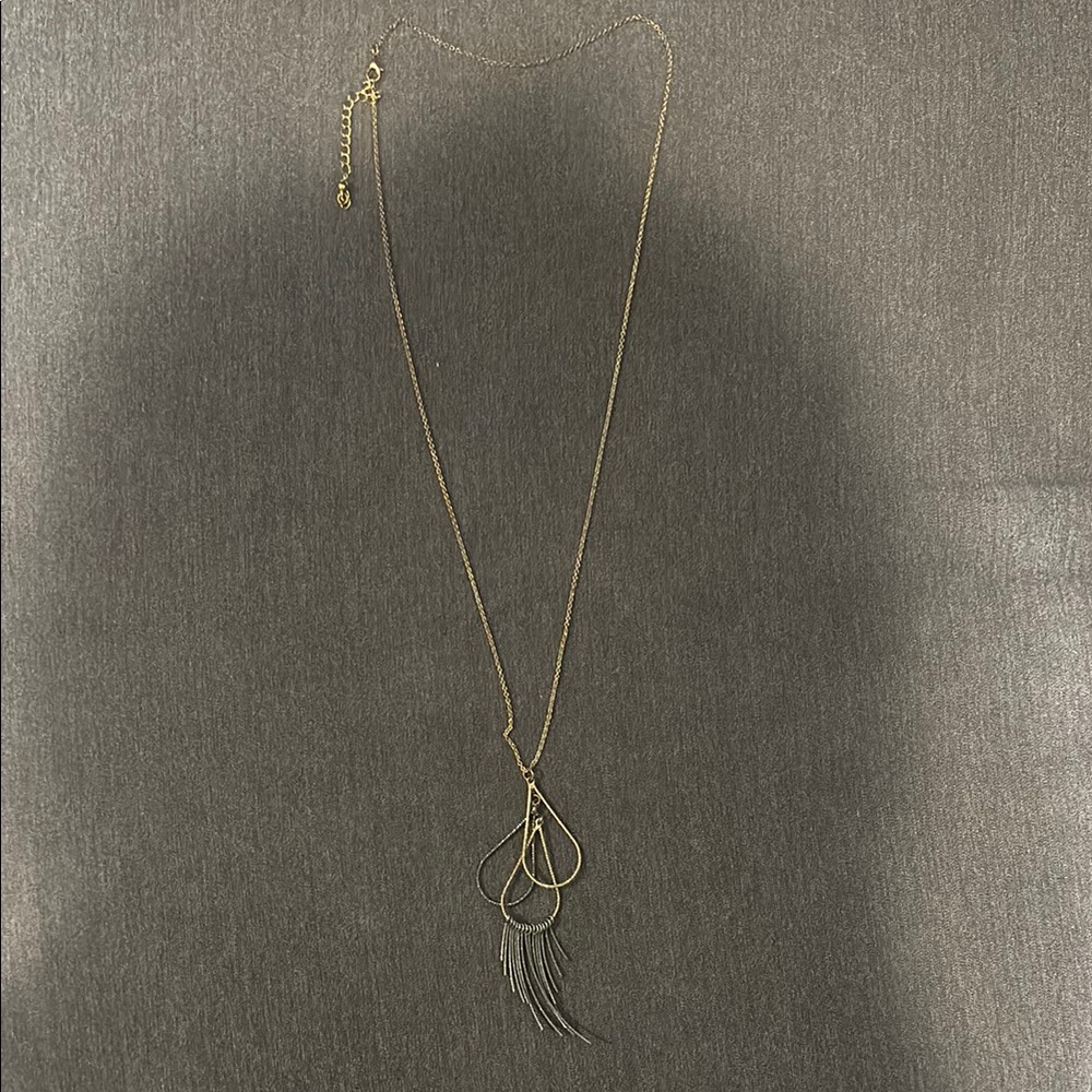 Elegant Gold and Silver Pendant Necklace